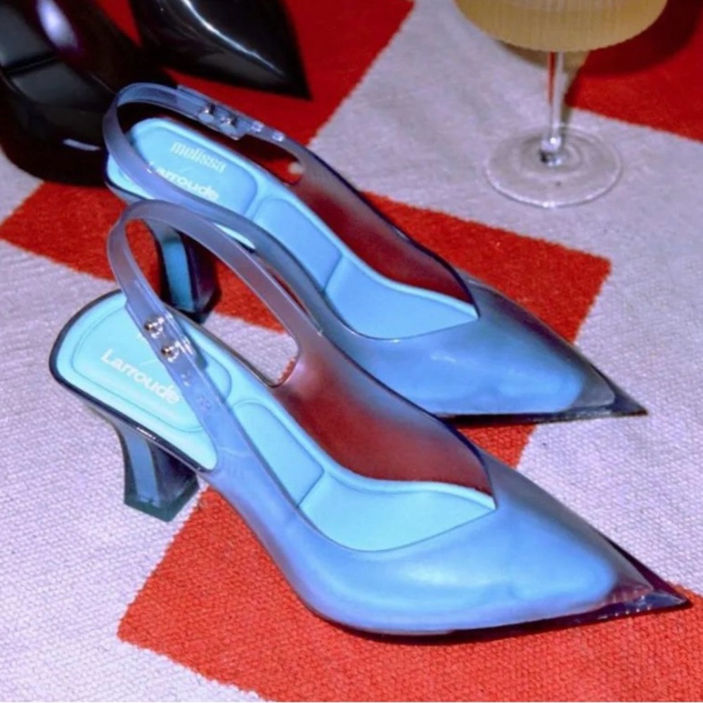 Melissa x Larroude collaboration jelly heels